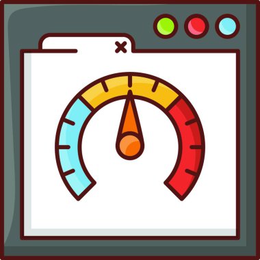 Hız simgesi. vektör illüstrasyonu