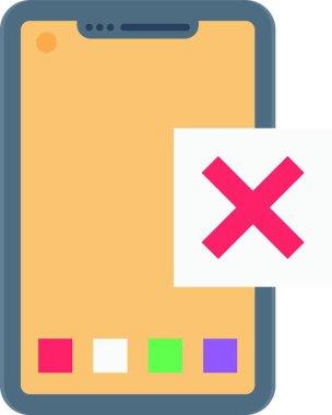 sessiz simge, vektör illüstrasyonu