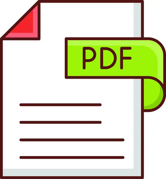 Pdf Icon Vector Illustration — Stock Vector
