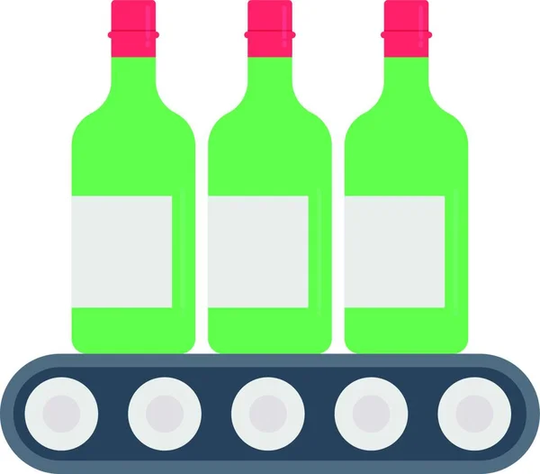 Şarap Ikonu Vektör Illüstrasyonu — Stok Vektör