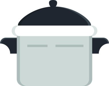 yemek kabı simgesi, vektör illüstrasyonu