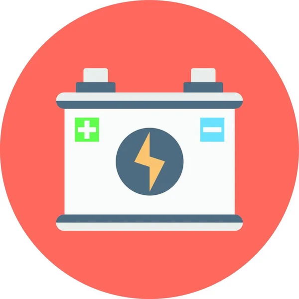 Bateria Ilustração Vetor Ícone Web — Vetor de Stock