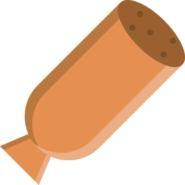 Ikona Wektor Hot Doga Ilustracja — Wektor stockowy