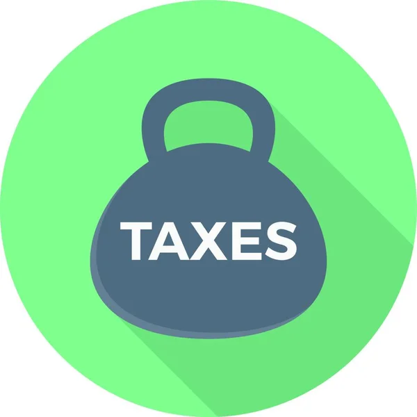 Icône Des Taxes Illustration Vectorielle — Image vectorielle