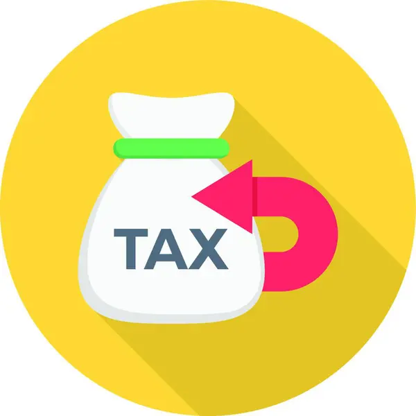 税金のアイコンベクトルイラスト — ストックベクタ