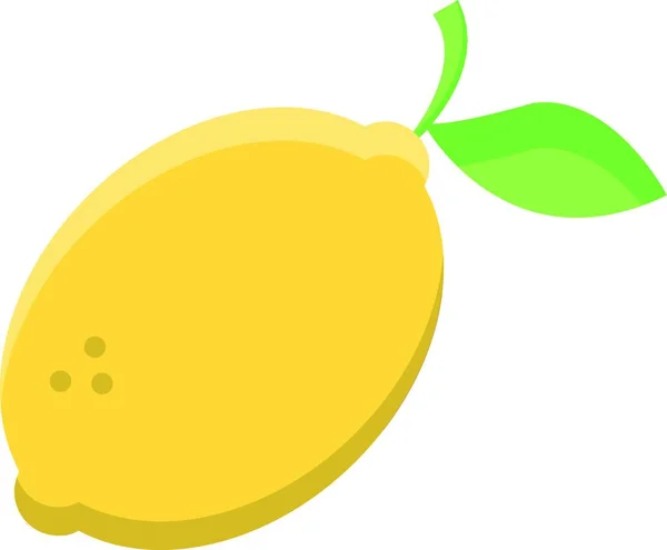 Свежая Органическая Лимонная Векторная Иллюстрация — стоковый вектор