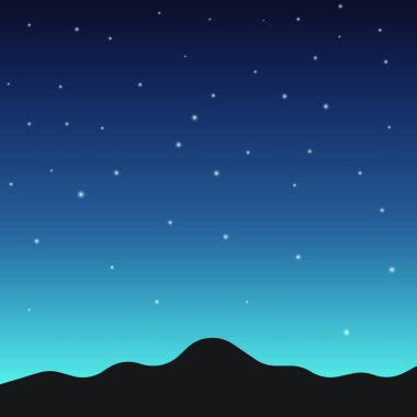 gece gökyüzü arkaplan çizimi 