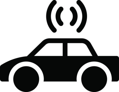 araba simgesi, vektör illüstrasyonu