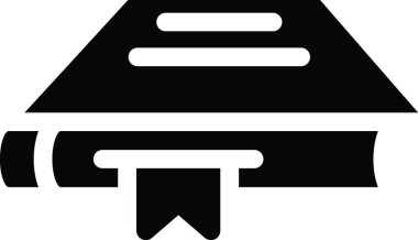 Yer imli kitap, basit vektör illüstrasyonu