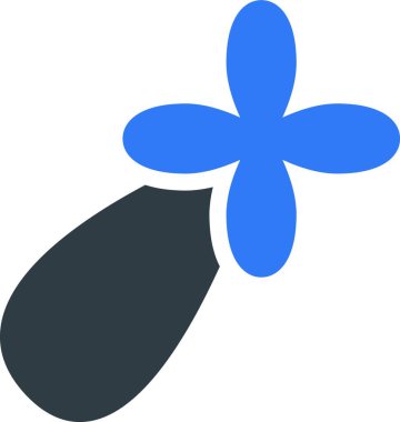 Parfüm şişesi, basit vektör çizimi