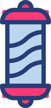 Çizgili pil, basit vektör çizimi