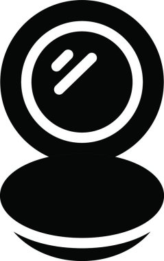 Ayna simgesi vektör illüstrasyonu