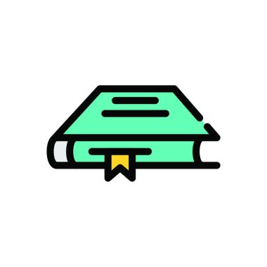 Yer imli kitap, basit vektör illüstrasyonu