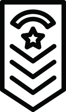 askeri simge vektör illüstrasyonu