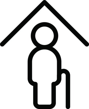 üst düzey insan web simgesi vektör çizimi