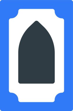 Camide dekoratif pencere, vektör, illüstrasyon