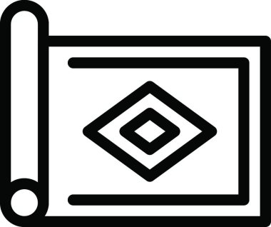 Dua simgesi, vektör illüstrasyonu için mat