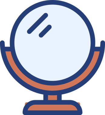 Ayna simgesi, vektör çizimi