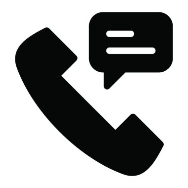 Web, vektör illüstrasyonu için çağrı simgesi 