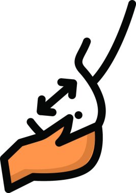 Web için kanser simgesi, vektör illüstrasyonu 