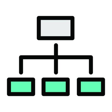 Web, vektör illüstrasyonu için hiyerarşi simgesi 
