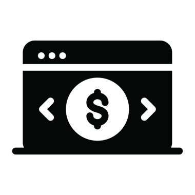 Web için form simgesi, vektör illüstrasyonu 