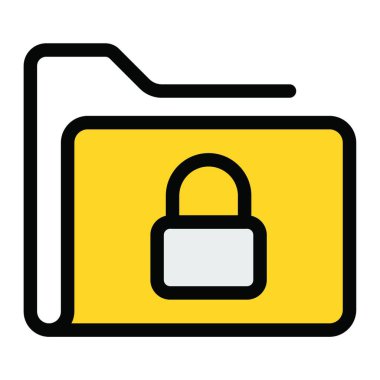 Web için güvenli simge, vektör illüstrasyonu 