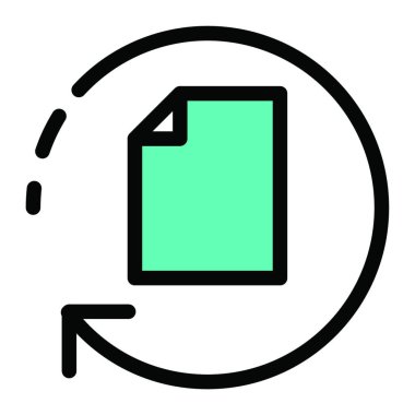 belge web simgesi vektör illüstrasyonu