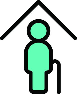 İnsan simgesi vektör illüstrasyonu 