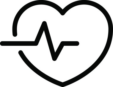 kalp simgesi, vektör illüstrasyonu 