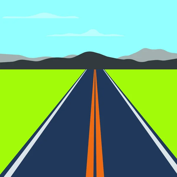 Pays Road Trip Fond — Image vectorielle