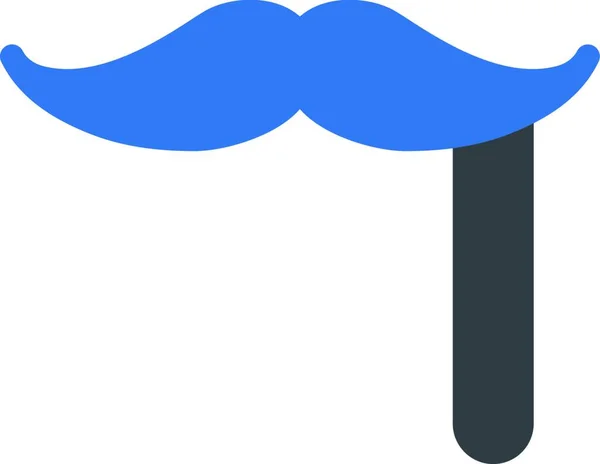 Schnurrbart Symbol Vektor Illustration — Stockvektor