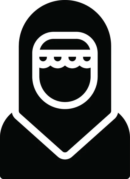 Hijab Icon Vector Illustration — Stock Vector