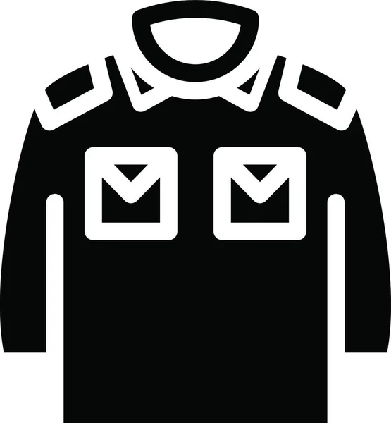 Police Uniform Icon Vector Illustration — Vettoriale Stock