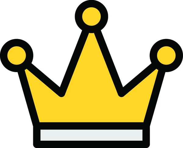 Значок Корони Веб Проста Ілюстрація — стоковий вектор