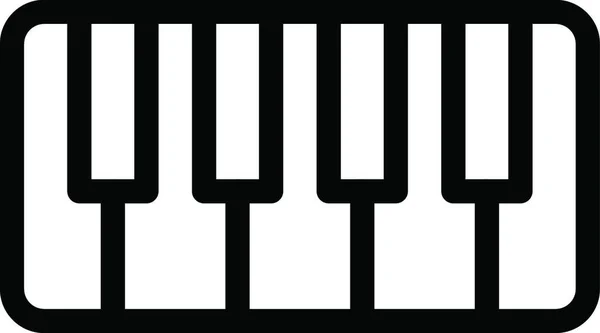 Illustration Vectorielle Icône Piano — Image vectorielle