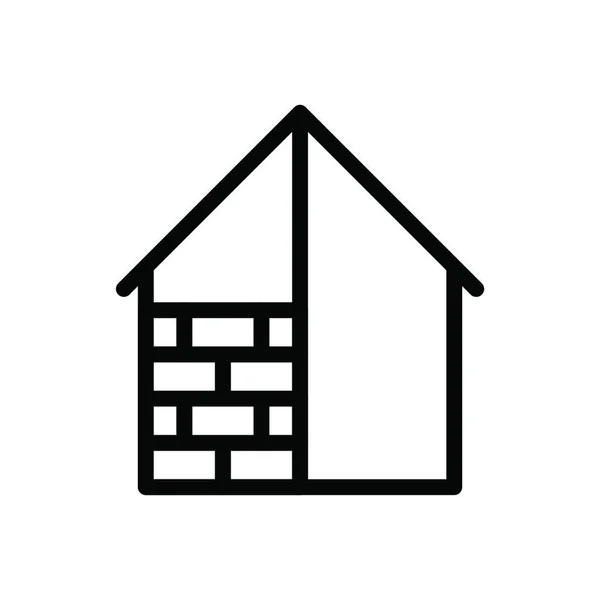 Build Icona Vettoriale Illustrazione — Vettoriale Stock