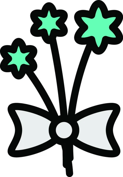 Icono Flores Ilustración Vectorial — Vector de stock