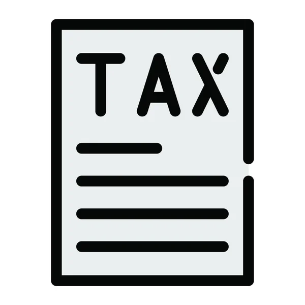Vergi Simgesi Vektör Illüstrasyonu — Stok Vektör