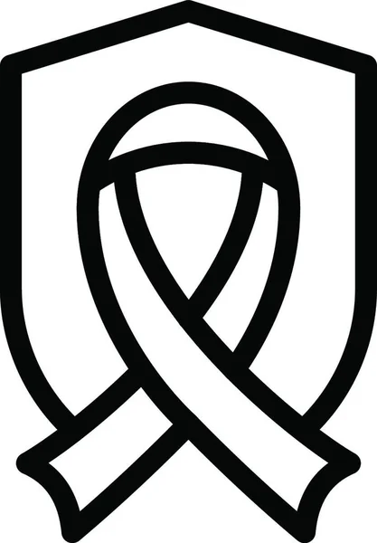 Ribbon Symbol Für Web Vektorillustration — Stockvektor