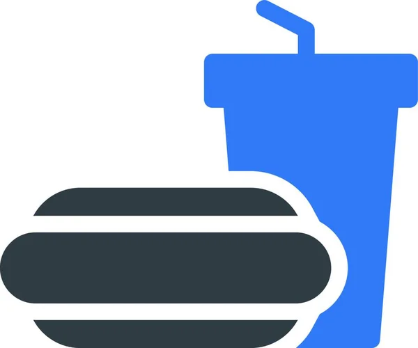 Burger Symbol Für Web Vektor Illustration — Stockvektor