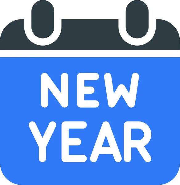 Πολύχρωμο Πρότυπο Κάρτας Νέου Έτους Banner — Διανυσματικό Αρχείο