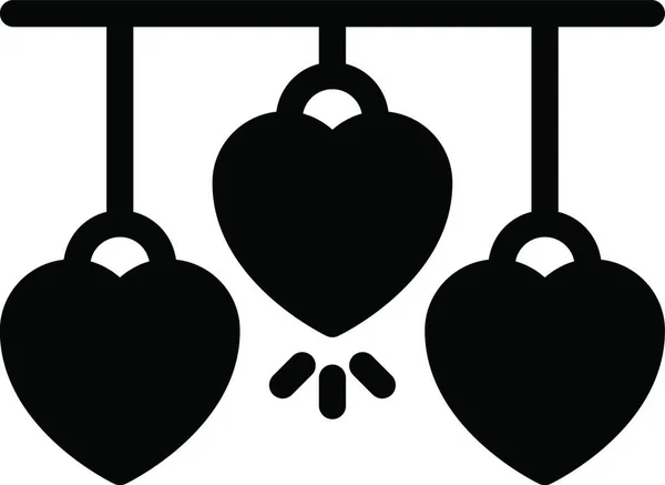 Иконка Сердца Паутины Векторная Иллюстрация — стоковый вектор