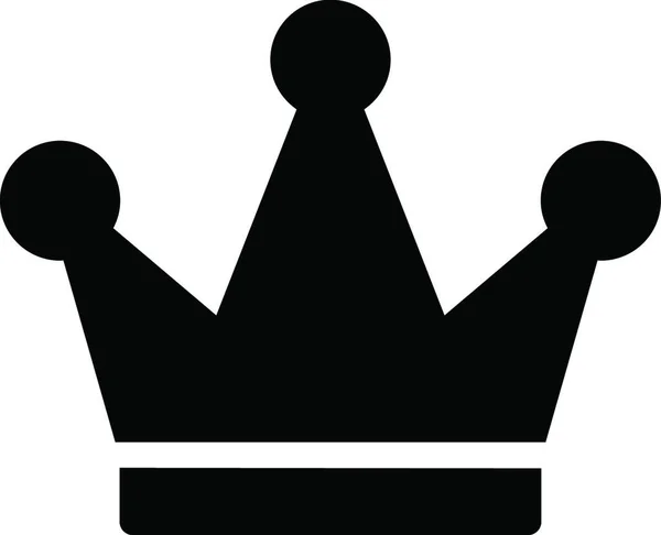 王冠のアイコンウェブシンプルなイラスト — ストックベクタ