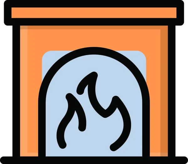 Chimney Icon Web Vector Illustration — Stock Vector