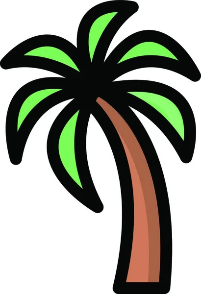 Palm Ikon Vektor Illustration — Stock vektor