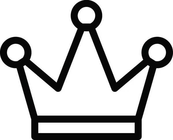 Krone Symbol Web Einfache Illustration — Stockvektor