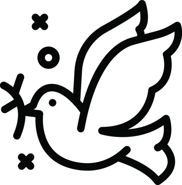 Illustration Vectorielle Icône Pigeon — Image vectorielle