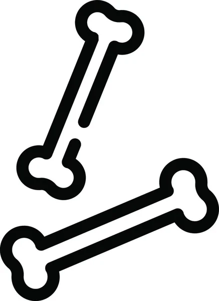 stock vector bones icon, vector illustration