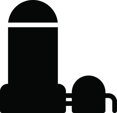 Benzin istasyonu, basit vektör çizimi